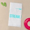 CafePress Streamer Gamer Funny Eat Sleep Stream 30"x60" Absorbent Cotton