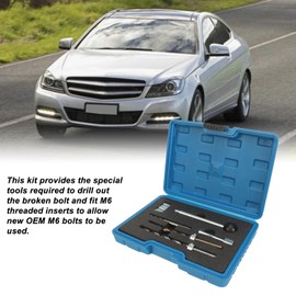 KIMISS 10pcs Injector Clamp Bolt Thread Repair Kit with Blow Box Metal Injector Clamp Bolt Repair Tool for CDi Engines