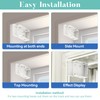 6Pcs Metal Square Headrail Brackets - White Venetian Blind Fittings