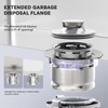 KONE Extended Garbage Disposal Flange with Strainer and Stopper, Deep