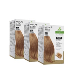 MEILAB Permanent Hair Colour without Ammonia - Pack of 3 - Ash Blonde Hair Dye #8-1