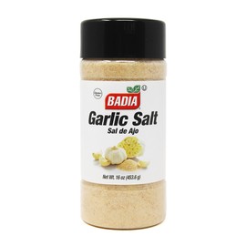 Badia Garlic Salt, 16 oz – Premium Blend of Salt & Garlic for Seasoning