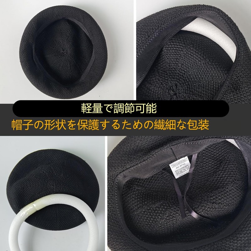 RUNQIU Men's Women's Summer Polyester Cotton Painter's Hat, Flat Knit