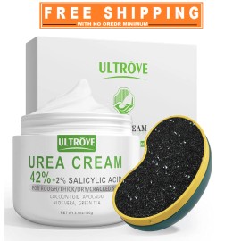 Ultralove Urea Cream 42% - 2% Salicylic Acid Foot Moisturizer - Callus & Dead Skin Remover
