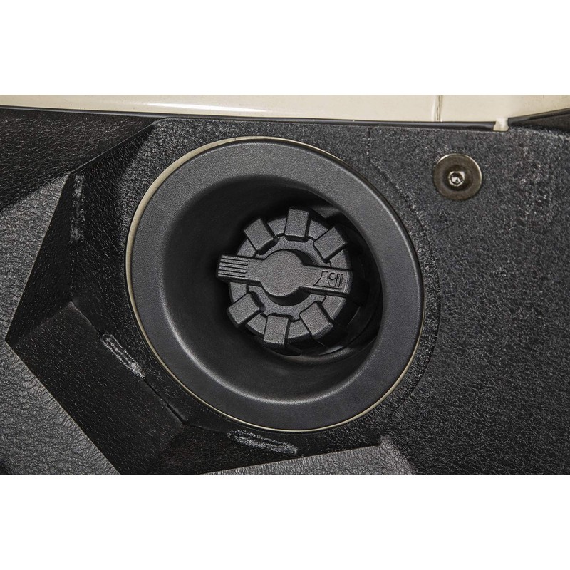 Rugged Ridge 11229.10 Black Elite Aluminum Fuel Cap, for 2007-2018