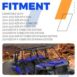 ECOTRIC Spare Tire Carrier Rack Mount Heavy Duty Compatible with 2014-2023 Polaris RZR XP 1000 XP Turbo XP 4 1000 UP to 30" TIRE