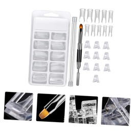 Outanaya Professional Nail Tips Clips Nail Extension Kit Powder Tips Manicure Set for Women