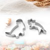 Dinosaur Cookie Cutter Set, 4-Piece-Trex, Spinosaurus, Brachiosaurus, Triceratops, Dinosaur Cookie