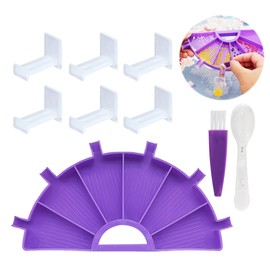 Diamond Painting Accessories Kit - 9 Pcs Diamond Art Accessories Set Plastic Sorting Trays for for DIY Crafts & Nail Art