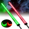 Acelane Luces LED para barco, luz de navegación [84 LED por tira] Luz de arco marino de doble fila, luces laterales 12V IP68 impermeable para pontón, kayak, yate, barco de pesca, 1 par, rojo y verde