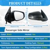 Black Right Passenger Side Mirror Replacement For Toyota Tacoma 2016-2022-Power