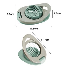 2-Pack Stainless Steel Wire Egg Slicer – Versatile Egg Cutter for Perfectly Slicing Boiled Eggs, Ham, Bananas, and Strawberries