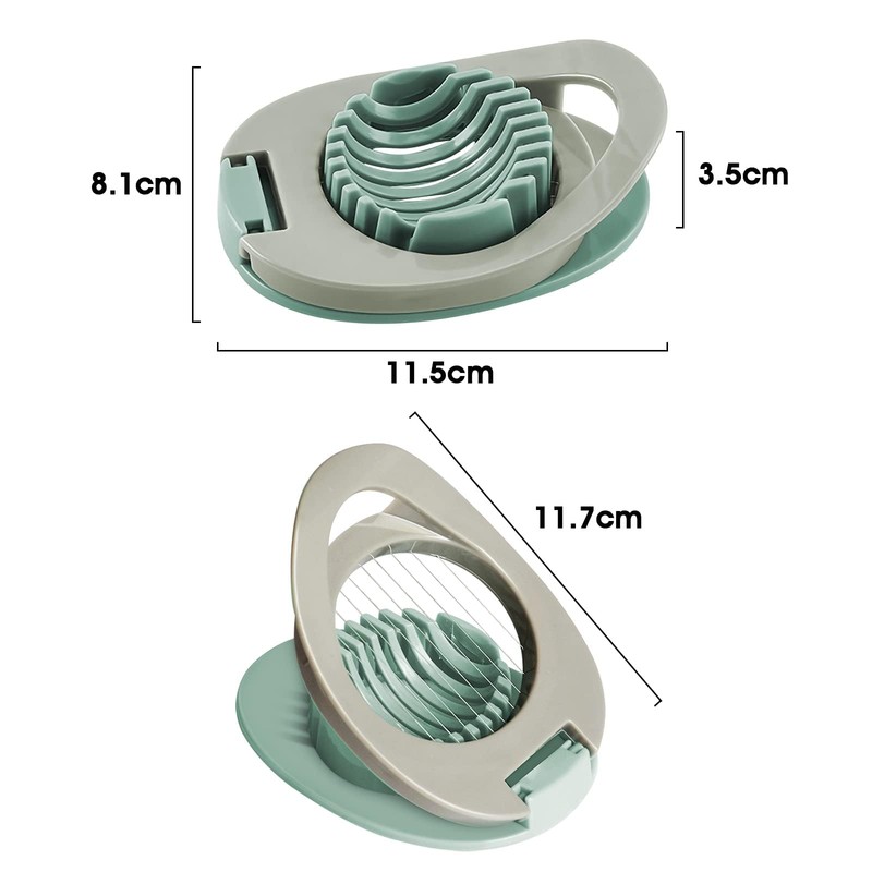2-Pack Stainless Steel Wire Egg Slicer – Versatile Egg Cutter
