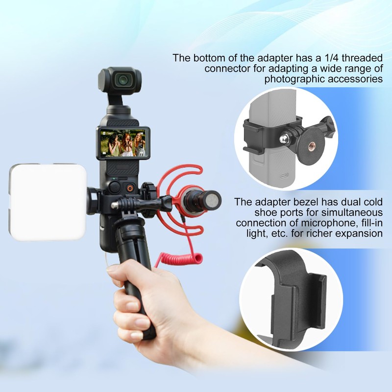 Osmo Pocket 4/3 Cold Shoe Adapter for Camera, DSLR Multi