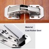 Qrity 2 x Small Screw-On Hinges with Spring Opening Angle