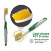DUJINDENT Dolphin Gold Extra Soft Toothbrush Manual Long Flossing Bristle,