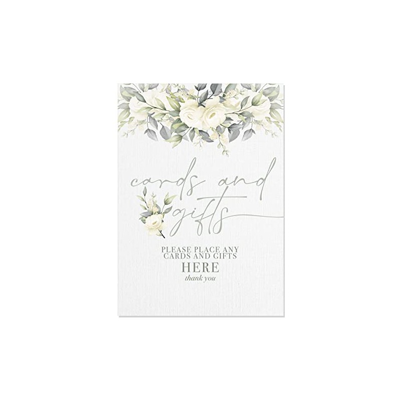 Cards and Gifts Table Sign for Wedding, Baby Shower, Birthday