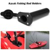 4 PCS Kayak Fishing Rod Holders with Cap Cover Boat