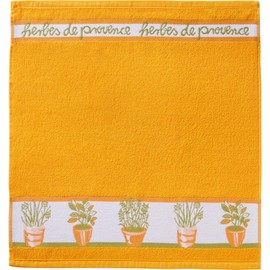 Kracht Terry Tea Towel "Herbs" Pack of 3 Cotton Herbs Size 50 x 50 cm