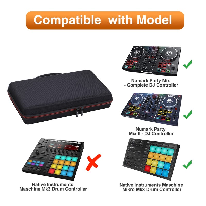 LTGEM - Funda de almacenamiento de EVA para Numark Party