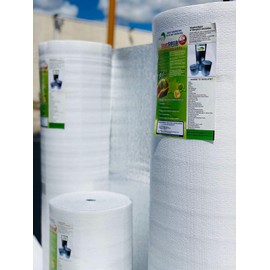 SmartSHIELD -3mm 48"x50ft Reflective Insulation roll, Foam Core Radiant Barrier, Thermal Insulation Shield - Engineered Foil/White Film