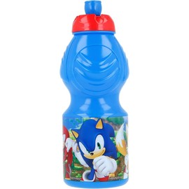 Sonic Reusable Plastic Water Bottle for Kids, BPA Free, 400ml Capacity