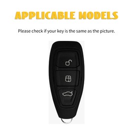 OFF WE GO OFF WE GO Schlsselhlle Cover fr Ford Autoschlssel Hlle fr Fiesta Focus C-Max Galaxy B-Max Kuga Mondeo S-Max 3 Tasten TPU Auto Schlssel Schutzhlle Schlsselbox Cover Damen M?nner,Violett Silber