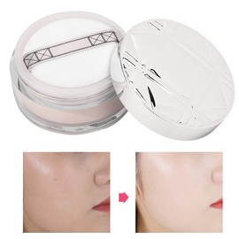 Polvo suelto, polvo para fijar el maquillaje aceite mate Polvo cosmético para el rostro Control para fijar el maquillaje o como base, polvo borroso invisible de belleza, 24 gx(#2/24g)
