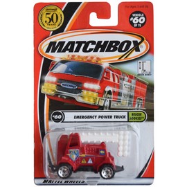 Matchbox Emergency Power Truck, Rescue Rookies #60/75 [red/White]