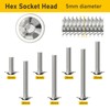 Valorada M5 Bolts, M5 x 20mm Flanged Button Head Socket