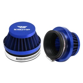 2PCS Motorcycle 60MM Air Intake Filter Universal Carburetor Air Filter Cleaner for Dirt Pit ATV SSR TTR Bike Breather Filter Fit for Many Different Carburetors (Blue 60MM)