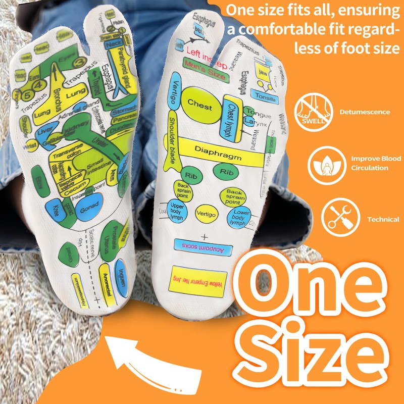 ONEPEACE Reflexology Socks with Tools - Acupressure Socks for Precise