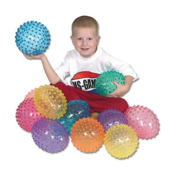 US Games Color My Class See Thru Knobby Ball Set, 6-Inch