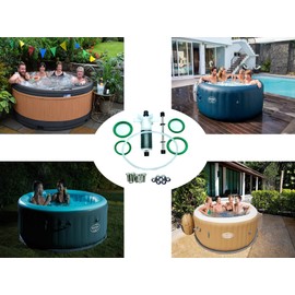 Jzenol Replacement P4071 58113 Hot Tub Water Pump E02 Repair Kit for Coleman Lay-Z-Spa (w/Impeller & Shafts)