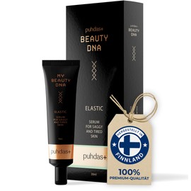 puhdas+ Beauty DNA Elastic Face Serum: for Sagging and Tired Skin [30 ml] with Extracts of Ziziphus Jujuba Seeds Heterotheca Inuloides Flowers and Finnish Maral Root Phytoecdysteroids Finland
