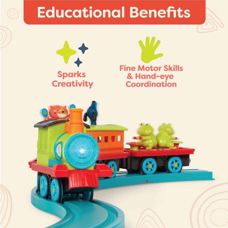 B. toys – Critter Express – Train Set – Musical