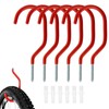 Bicycle Hooks, Pack of 6 Ceiling Bicycle Hooks, Bicycle Storage