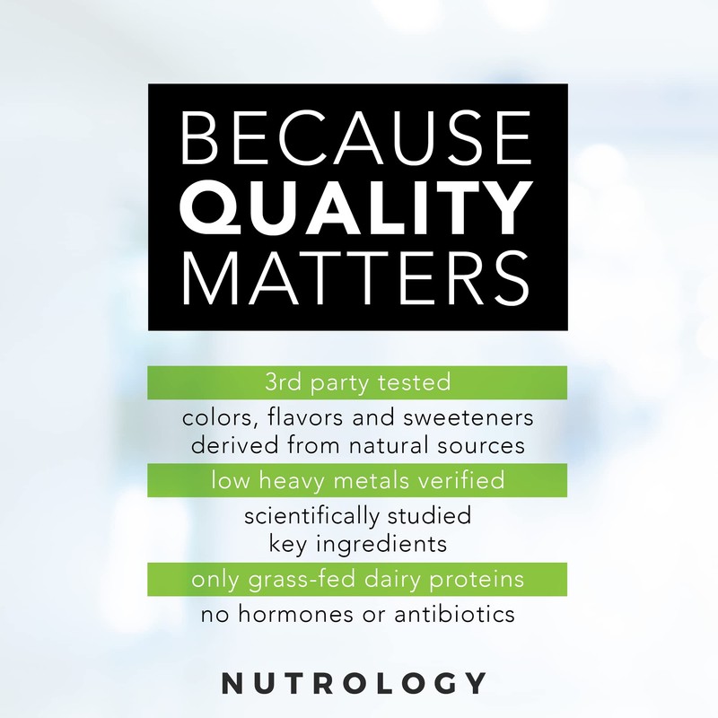 Nutrology Nutrology Grass Fed Whey Protein Powder, Supports Lean Muscle
