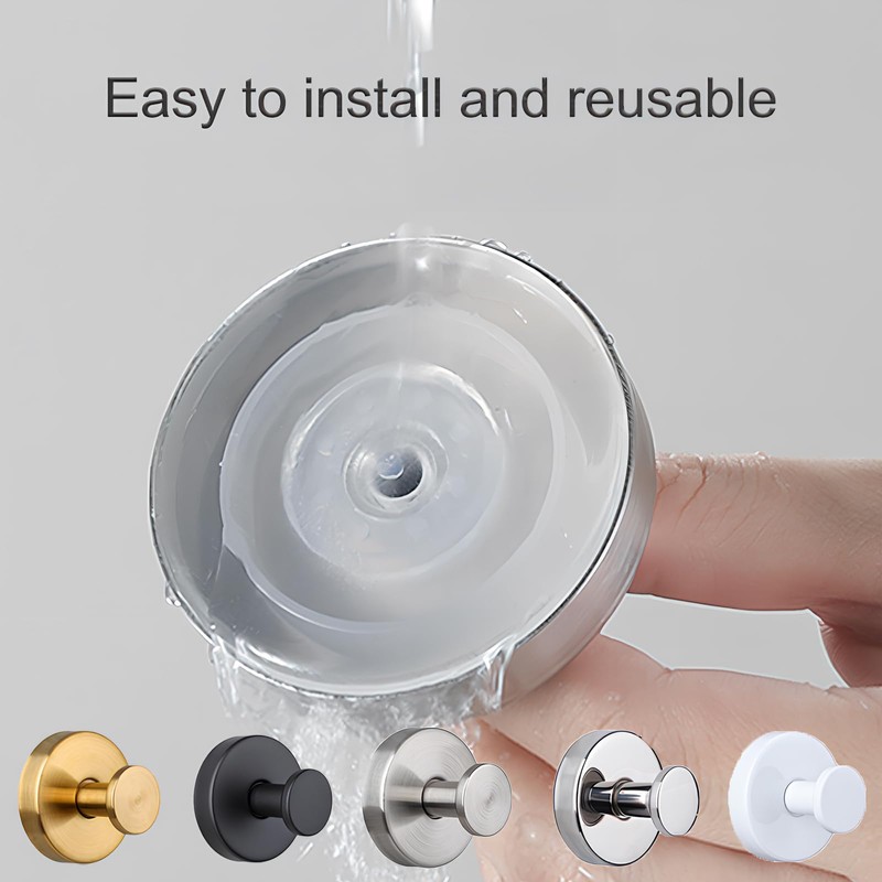 jwflck Suction Hooks - Shower Suction Cup Hooks, No-Drill Waterproof