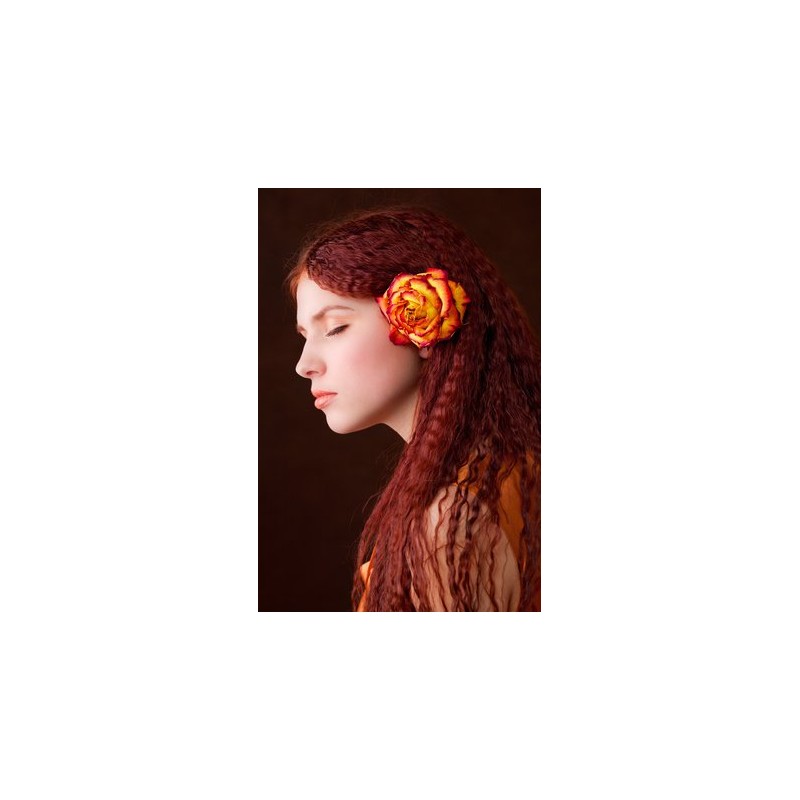 [July Flower Natural Henna] ", Herbs, and Red Brown" G