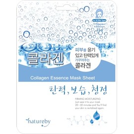 TNB Natureby Collagen Essence Korean Face Mask(10 sheets), Moisturizing Mask Sheet Pack, Korean Skin Care For All Skin Types. (Collagen)