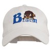 Bison Mascots Embroidered Washed Cap - White OSFM