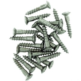 No.6 x 1.18 (3.5mm x 30mm) Pozi Raised Countersunk Wood Screw - Stainless Steel (A2) (Pack of 20)