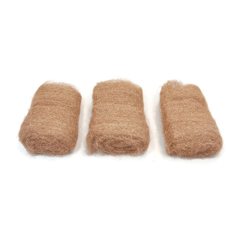 Rogue River Tools Bronze Wool Pads - Fine (3)