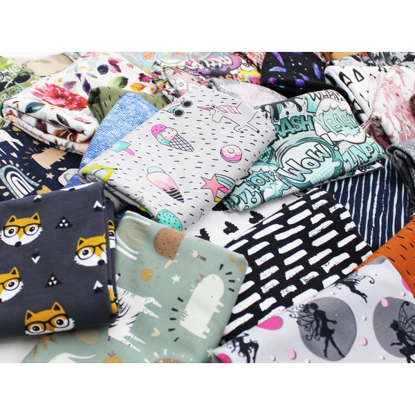 2.5 m Jersey Fabric Design (5 x 0.5 m Cuts)