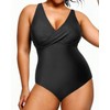 Yonique Traje de baño de una pieza de talla grande