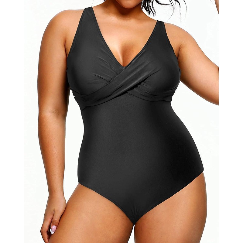 Yonique Traje de baño de una pieza de talla grande