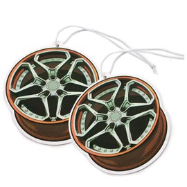 VmG-Store VmG-Store 2er Set Lufterfrischer Duftbaum Tuning frs Auto Duftspender Air Freshener Duft lustiger Anh?nger Design (122 Wheel6)
