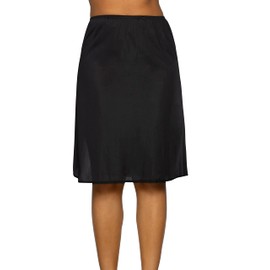 Vanity Fair Womens Anti-static Nylon For Under Dresses Half Slip, 24" Length - Black, X-Large US