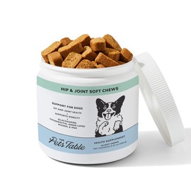 The Pets Table Hip & Joint Soft Chews Duck Flavored Mobility Supplement for Dogs, Joint Support Supplement with Glucosamine, 60 Chews for Healthy Joints and Mobility